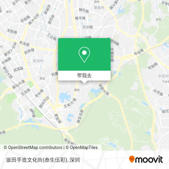 坂田手造文化街(叁生伍彩)地图