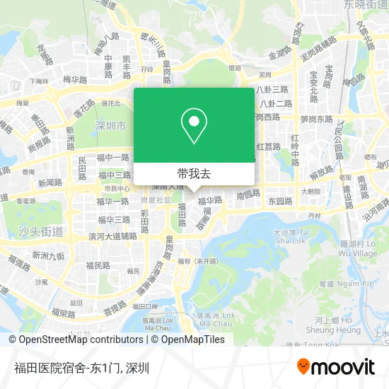 福田医院宿舍-东1门地图