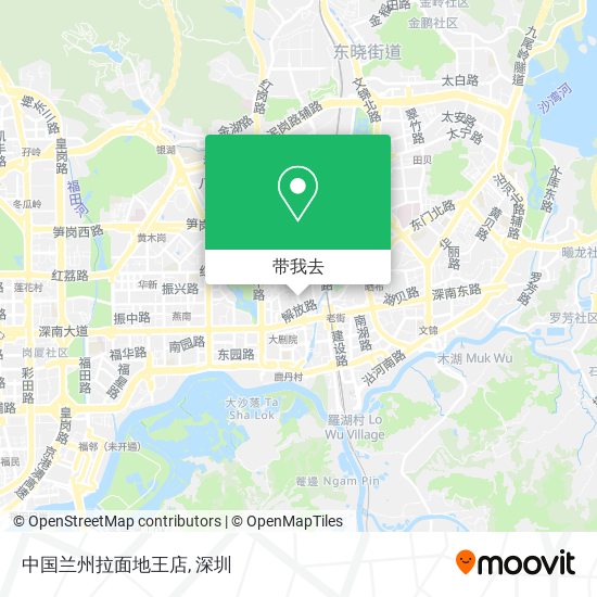 中国兰州拉面地王店地图