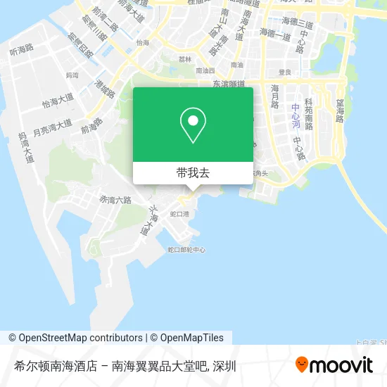希尔顿南海酒店 – 南海翼翼品大堂吧地图