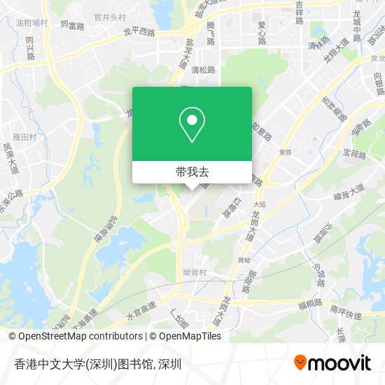 香港中文大学(深圳)图书馆地图