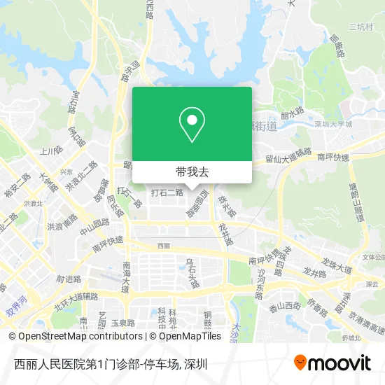 西丽人民医院第1门诊部-停车场地图
