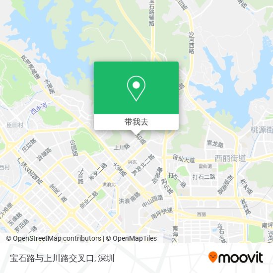 宝石路与上川路交叉口地图