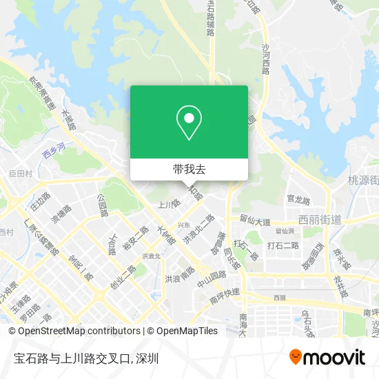 宝石路与上川路交叉口地图