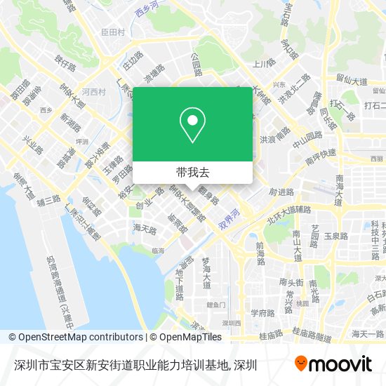 深圳市宝安区新安街道职业能力培训基地地图