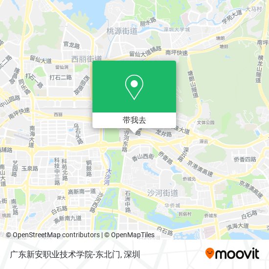 广东新安职业技术学院-东北门地图