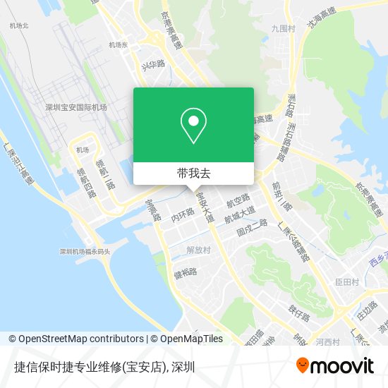 捷信保时捷专业维修(宝安店)地图