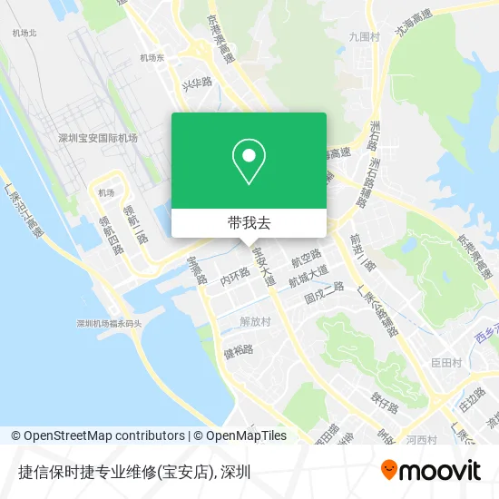 捷信保时捷专业维修(宝安店)地图