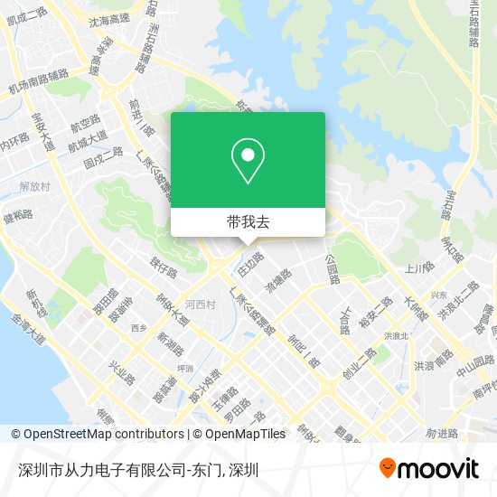 深圳市从力电子有限公司-东门地图