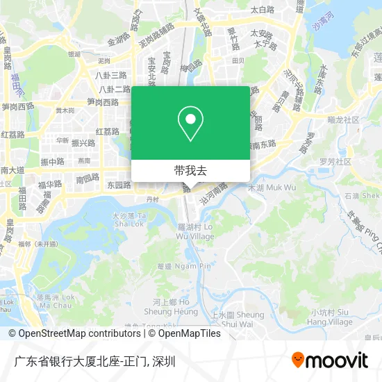 广东省银行大厦北座-正门地图