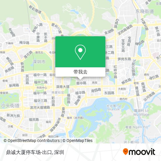 鼎诚大厦停车场-出口地图