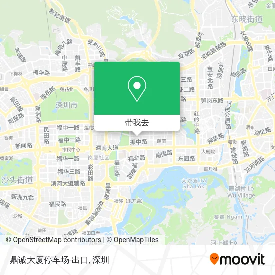 鼎诚大厦停车场-出口地图