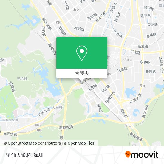 留仙大道桥地图