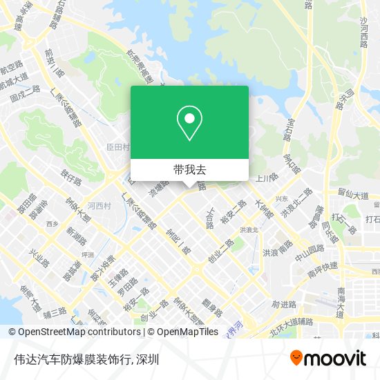 伟达汽车防爆膜装饰行地图