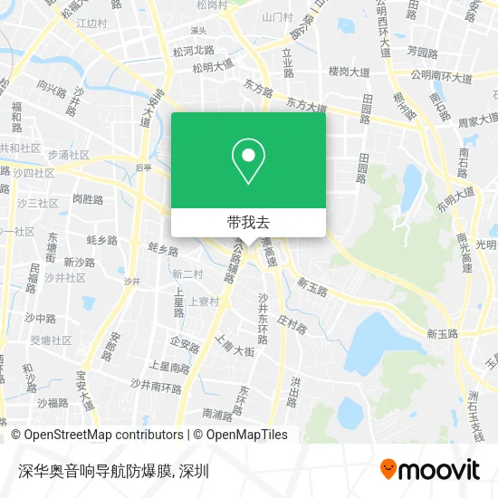 深华奥音响导航防爆膜地图
