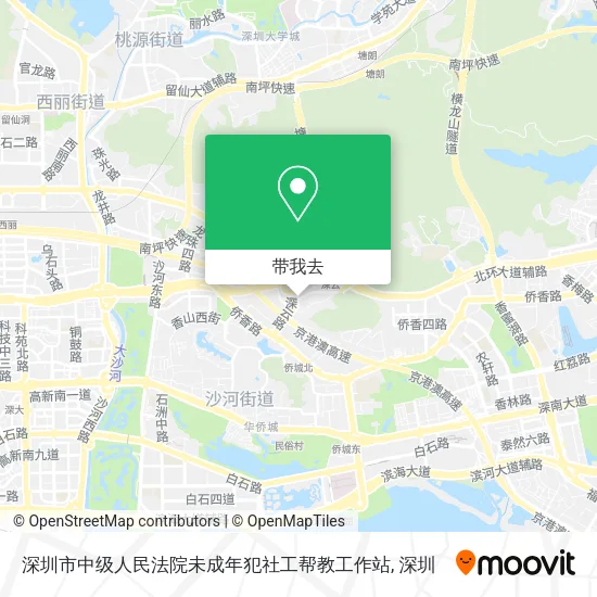 深圳市中级人民法院未成年犯社工帮教工作站地图