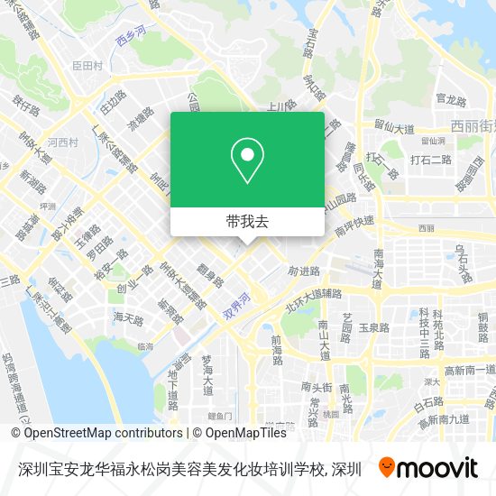 深圳宝安龙华福永松岗美容美发化妆培训学校地图