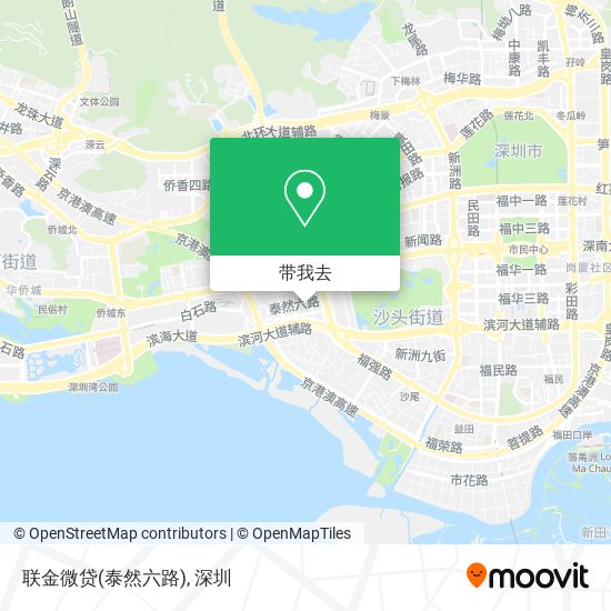 联金微贷(泰然六路)地图
