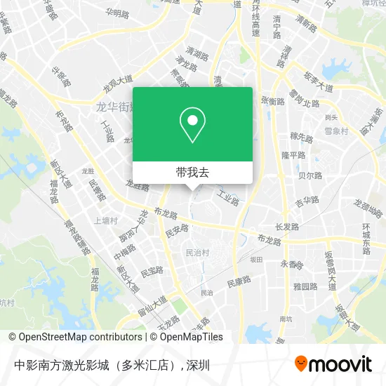 中影南方激光影城（多米汇店）地图