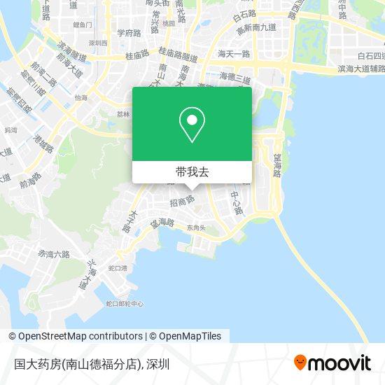 国大药房(南山德福分店)地图