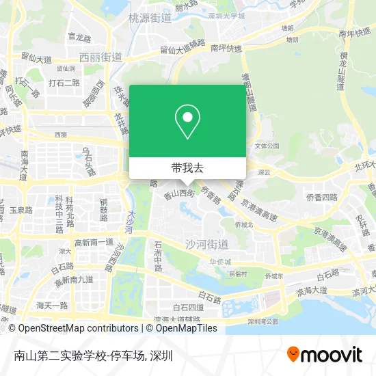 南山第二实验学校-停车场地图