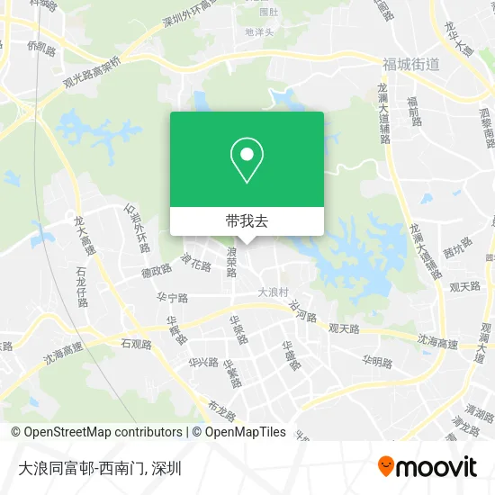 大浪同富邨-西南门地图