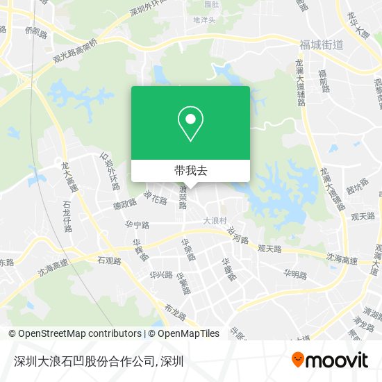 深圳大浪石凹股份合作公司地图