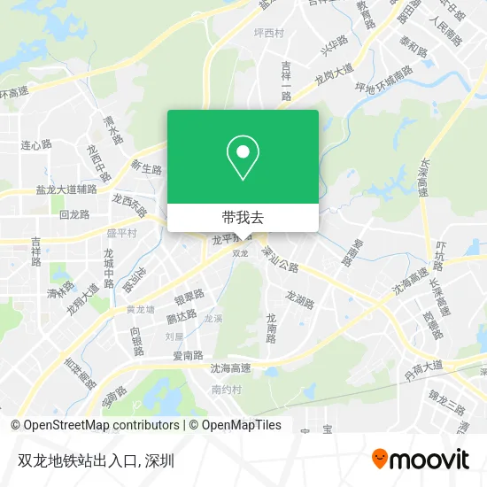双龙地铁站出入口地图