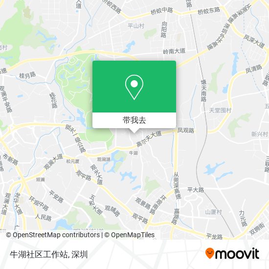 牛湖社区工作站地图