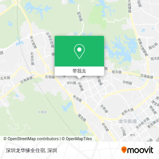 深圳龙华缘全住宿地图