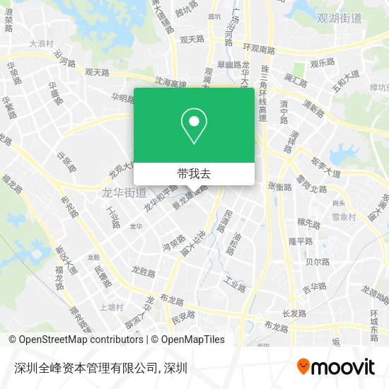 深圳全峰资本管理有限公司地图