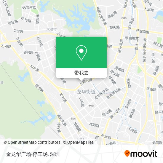 金龙华广场-停车场地图