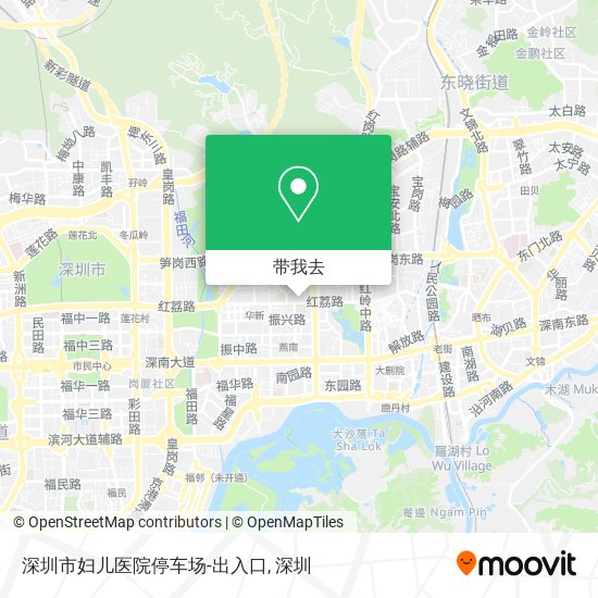 深圳市妇儿医院停车场-出入口地图