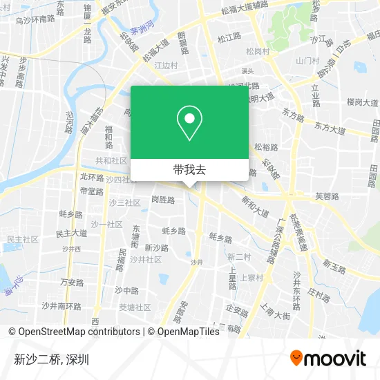 新沙二桥地图