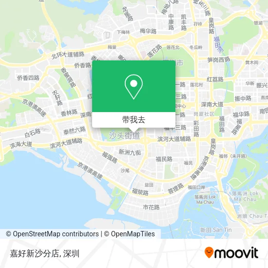 嘉好新沙分店地图