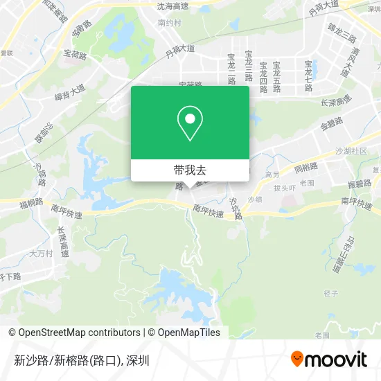 新沙路/新榕路(路口)地图