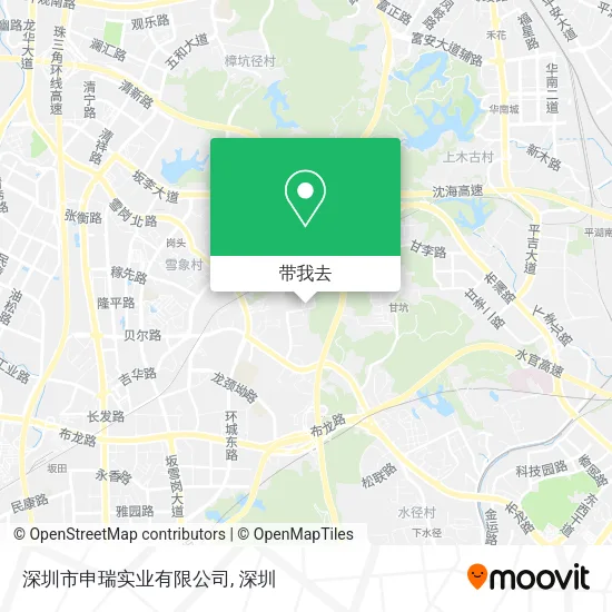 深圳市申瑞实业有限公司地图
