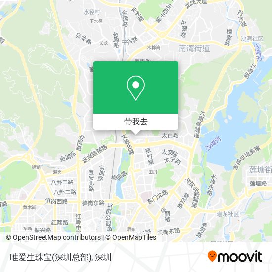 唯爱生珠宝(深圳总部)地图