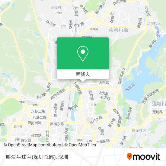 唯爱生珠宝(深圳总部)地图
