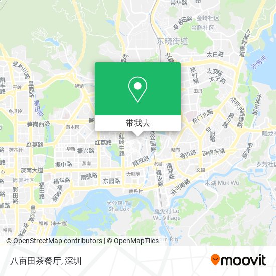 八亩田茶餐厅地图