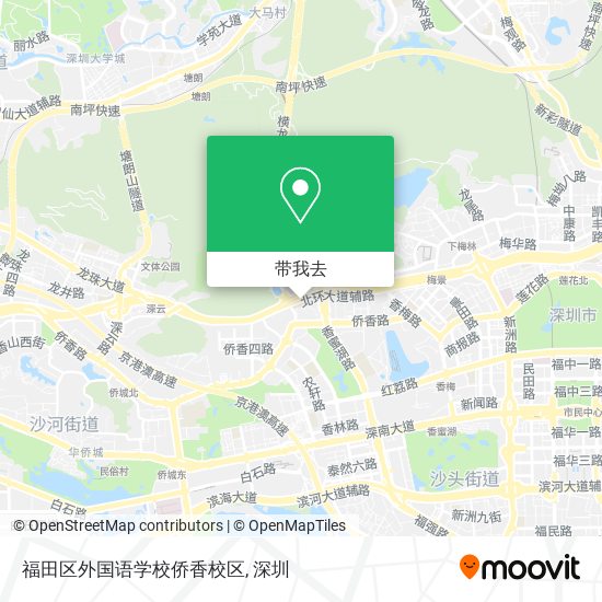 福田区外国语学校侨香校区地图