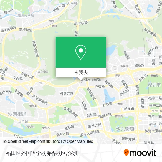 福田区外国语学校侨香校区地图