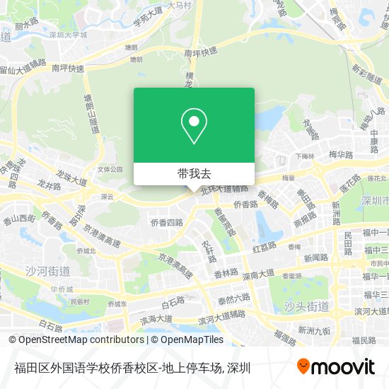 福田区外国语学校侨香校区-地上停车场地图