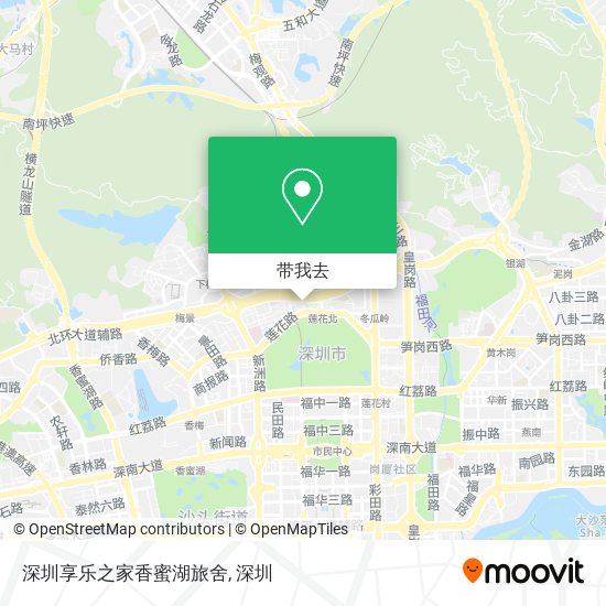深圳享乐之家香蜜湖旅舍地图
