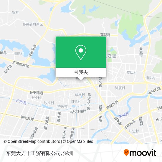 东莞大力丰工贸有限公司地图