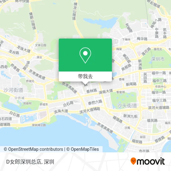 D女郎深圳总店地图
