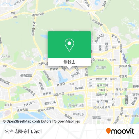 宏浩花园-东门地图