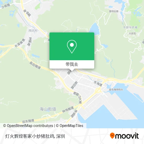 灯火辉煌客家小炒猪肚鸡地图