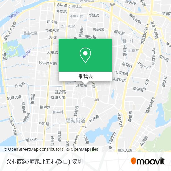 兴业西路/塘尾北五巷(路口)地图