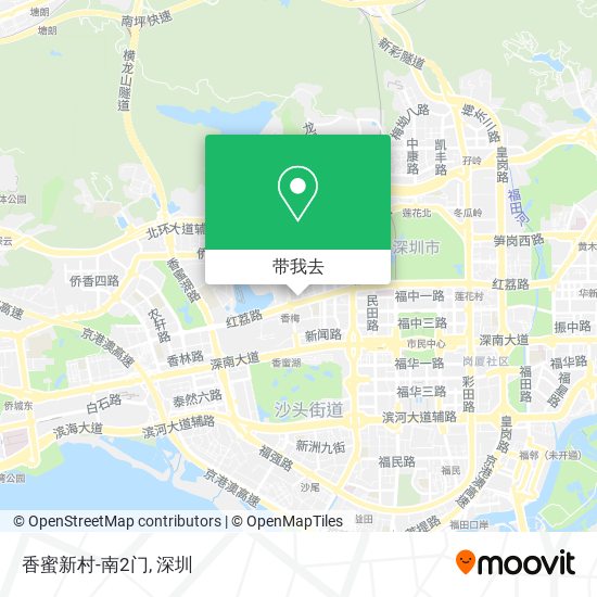 香蜜新村-南2门地图